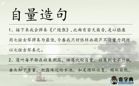 自量造句
