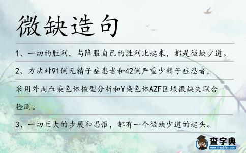 微缺造句