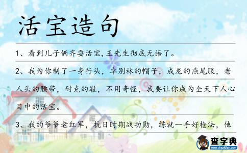 活寶造句
