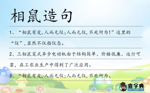 相鼠造句
