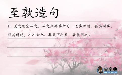 至孰造句