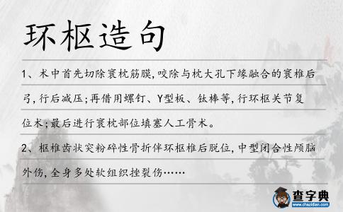 環(huán)樞造句