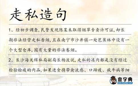 走私造句