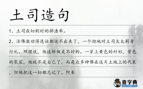土司造句