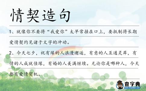 情契造句