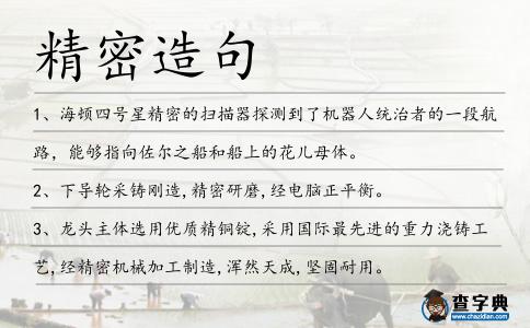 精密造句