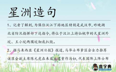 星洲造句