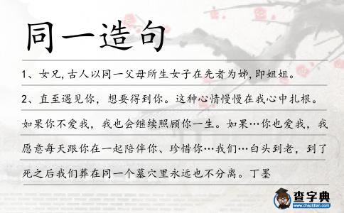 同一造句