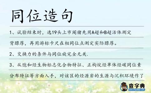 同位造句