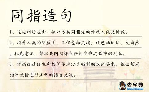 同指造句