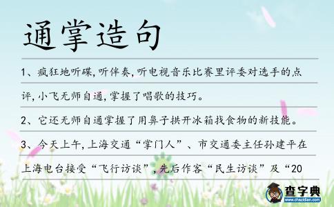 通掌造句