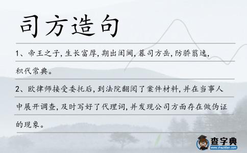 司方造句
