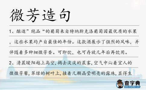 微芳造句