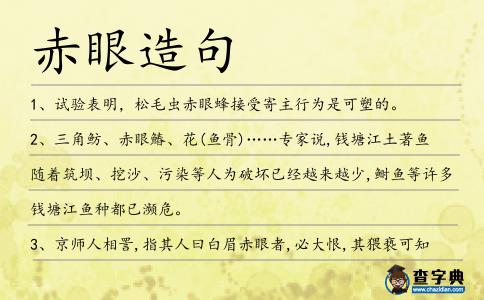 赤眼造句