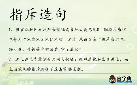 指斥造句