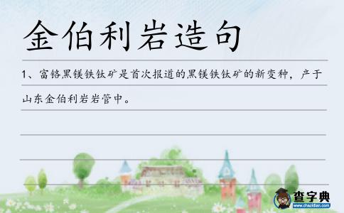 金伯利巖造句