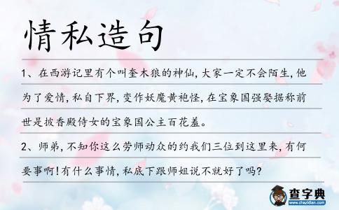 情私造句
