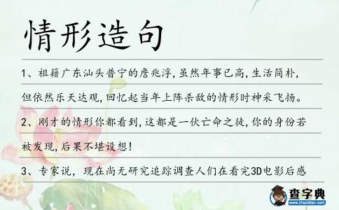 情形造句