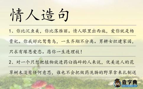 情人造句