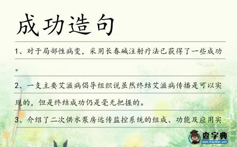 成功造句