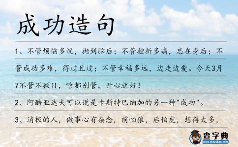 成功造句