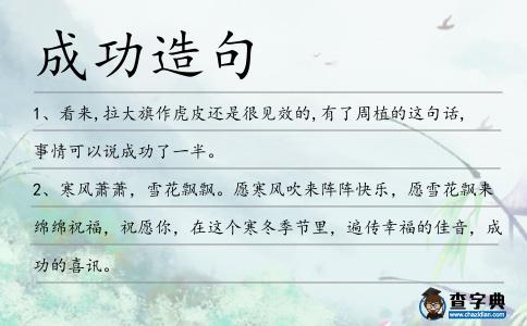 成功造句