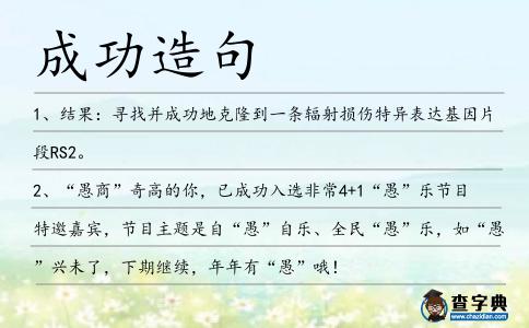 成功造句
