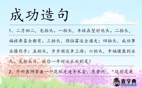 成功造句