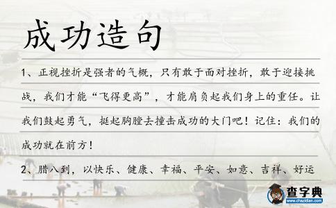 成功造句