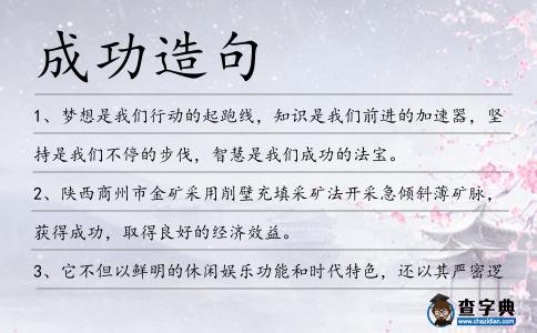 成功造句