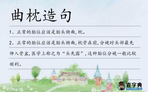 曲枕造句