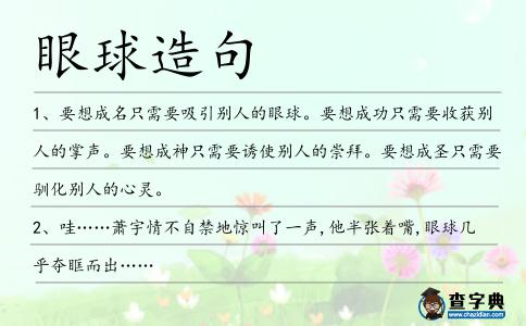 眼球造句