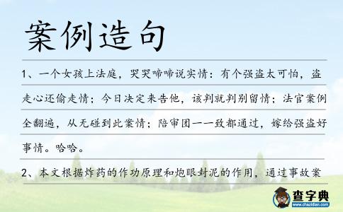 案例造句