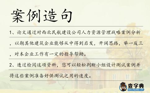 案例造句
