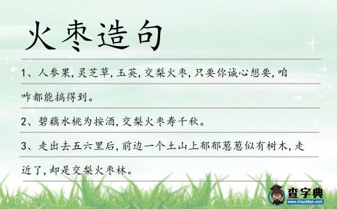 火棗造句