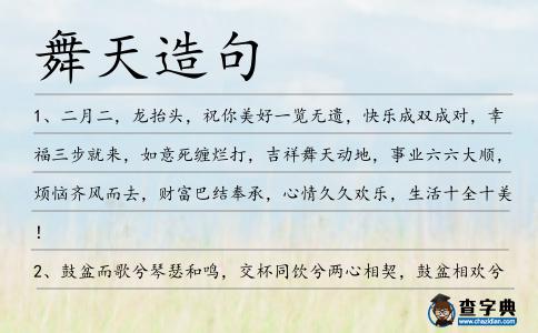 舞天造句