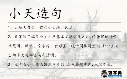小天造句