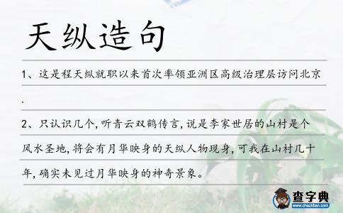 天縱造句