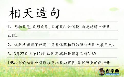 相天造句