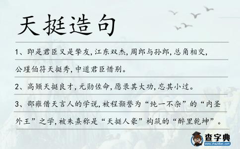 天挺造句
