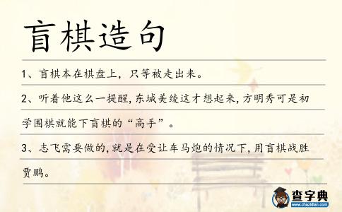 盲棋造句