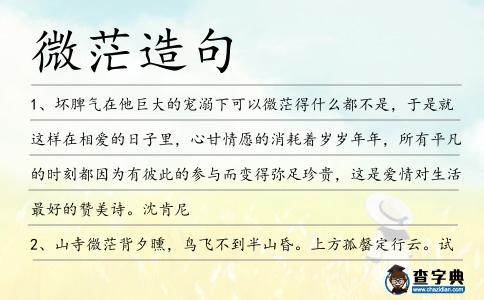 微茫造句