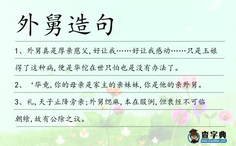 外舅造句
