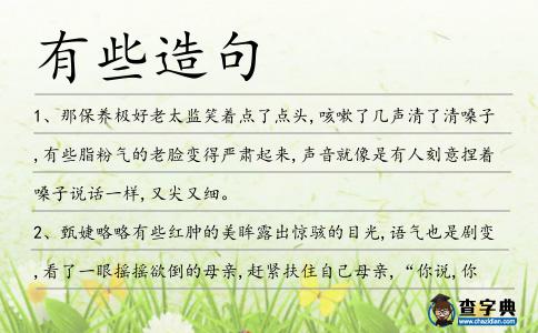 有些造句
