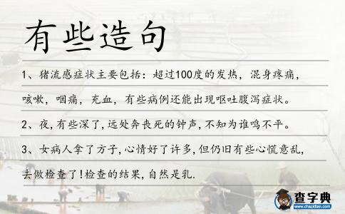 有些造句