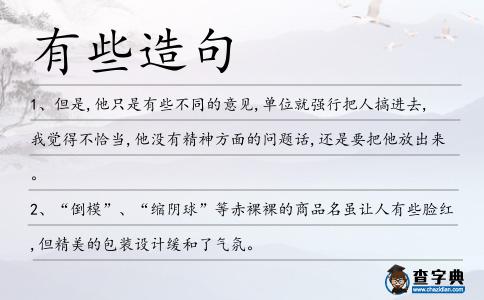 有些造句