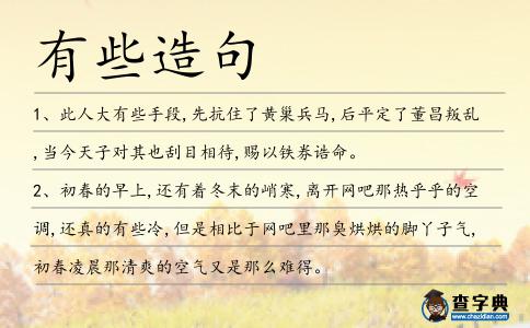 有些造句