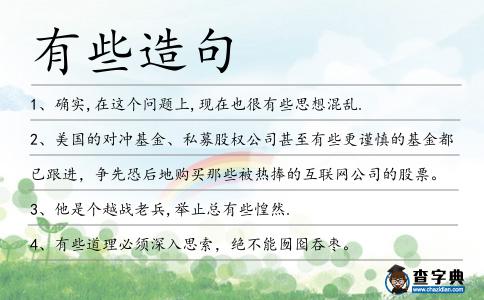 有些造句