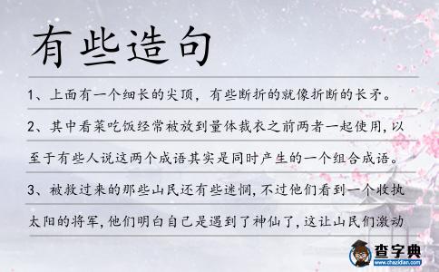 有些造句