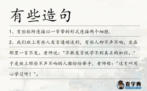 有些造句